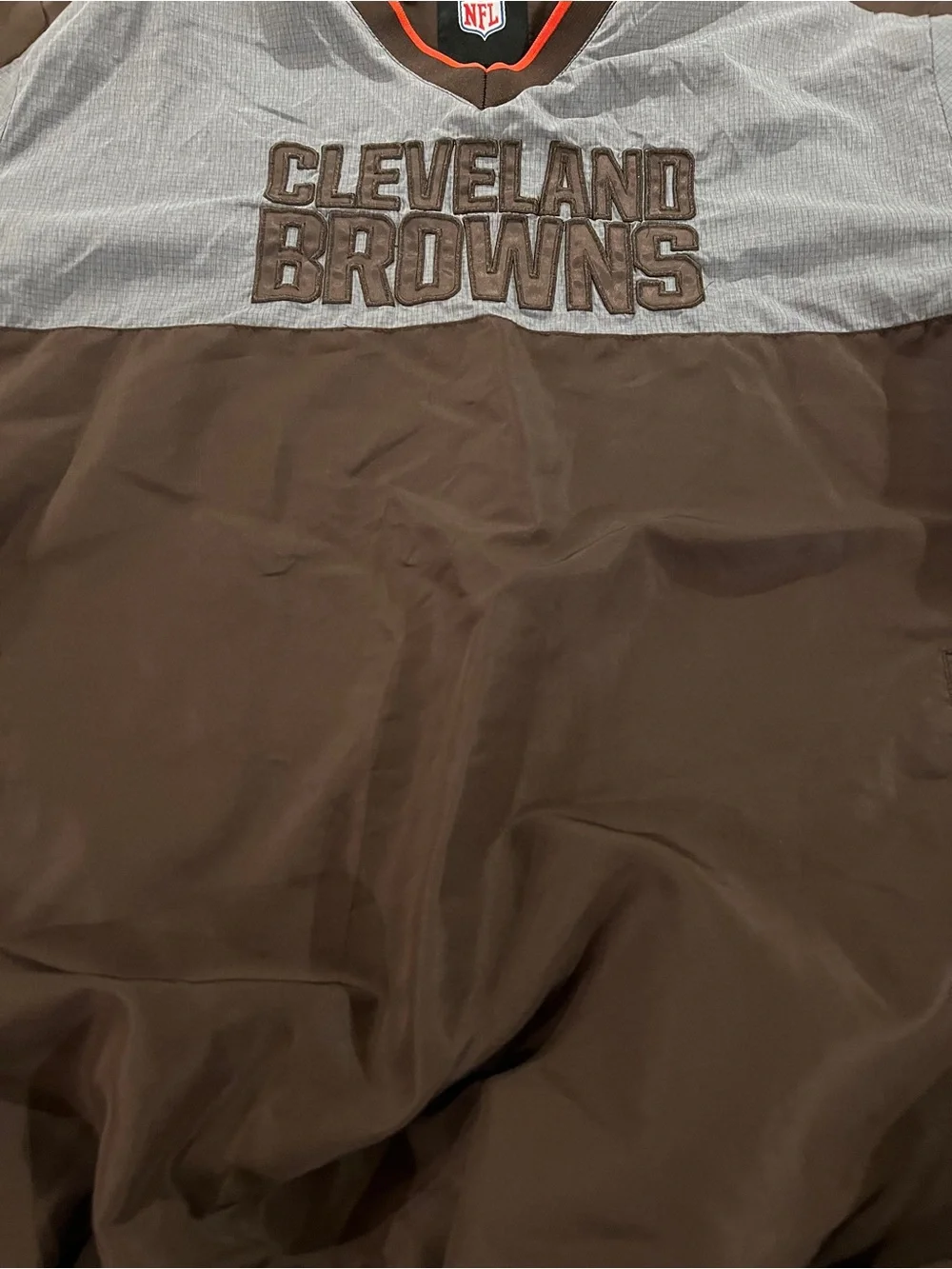 Cleveland Browns Pullover Windbreaker - Size 2XL (Please Read)